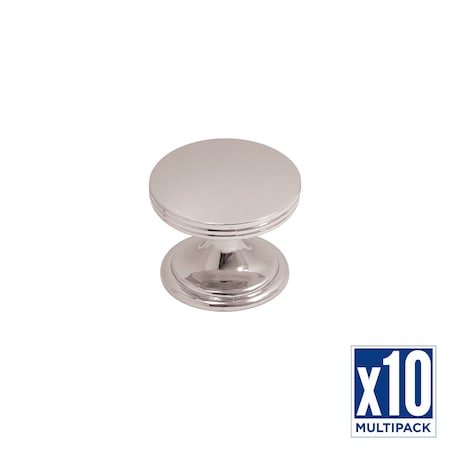Hickory Hardware Knob 1-3/8 Inch Diameter, 10PK P2142-CH-10B